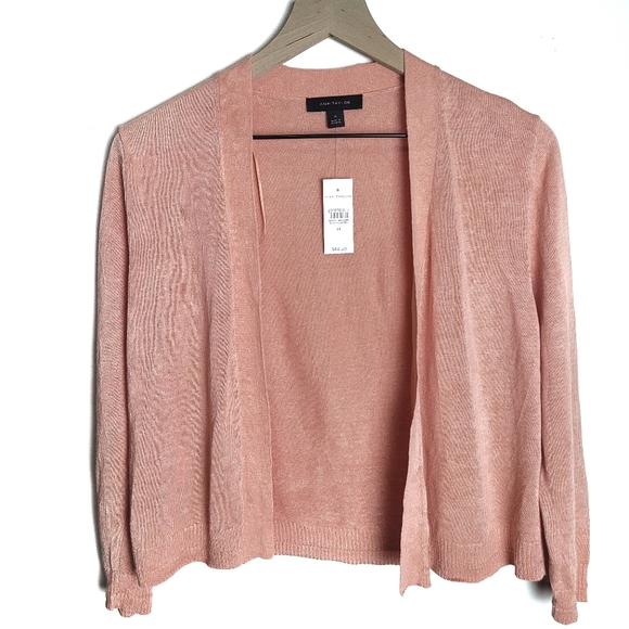 Ann Taylor linen blend cardigan 